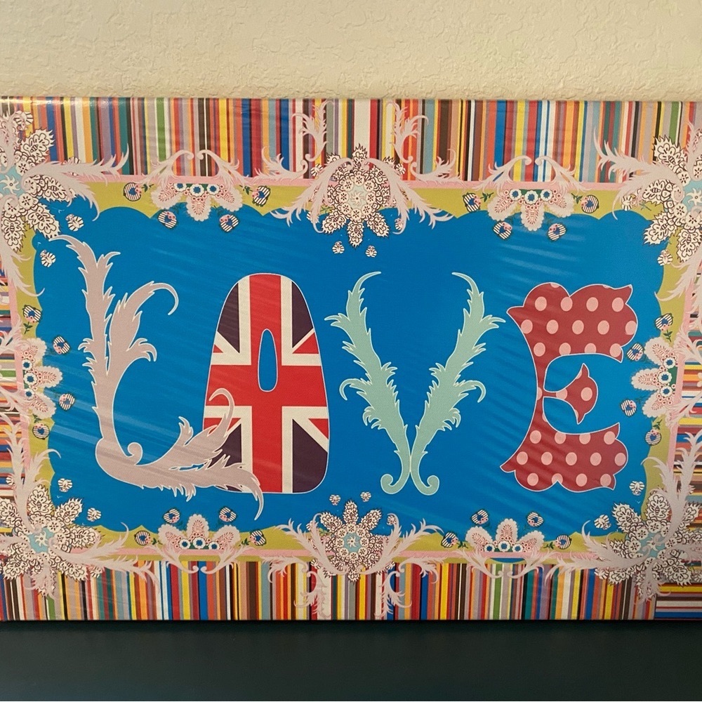 22x14 LOVE canvas replica professionally wrapped. Featured in S&TC movie.